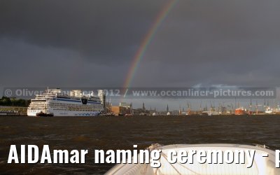 AIDAmar naming ceremony - port of Hamburg - 12th May 2012