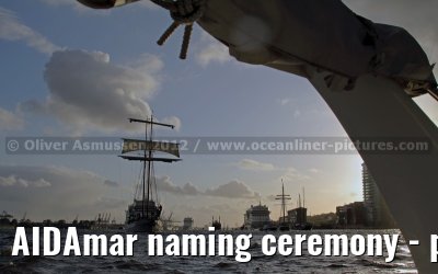 AIDAmar naming ceremony - port of Hamburg - 12th May 2012