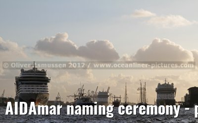 AIDAmar naming ceremony - port of Hamburg - 12th May 2012