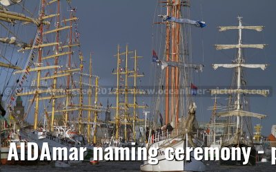 AIDAmar naming ceremony - port of Hamburg - 12th May 2012