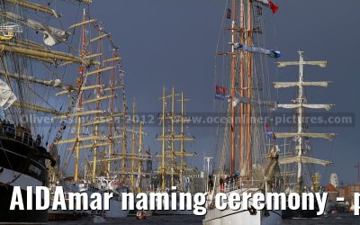 AIDAmar naming ceremony - port of Hamburg - 12th May 2012
