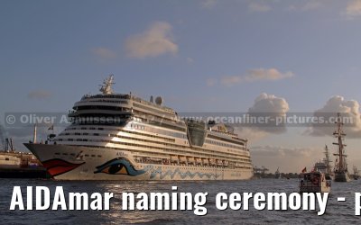 AIDAmar naming ceremony - port of Hamburg - 12th May 2012