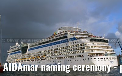 AIDAmar naming ceremony - port of Hamburg - 12th May 2012