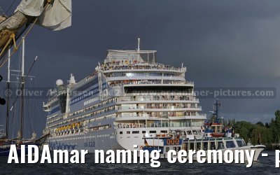 AIDAmar naming ceremony - port of Hamburg - 12th May 2012