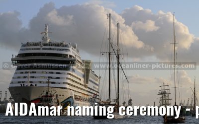 AIDAmar naming ceremony - port of Hamburg - 12th May 2012