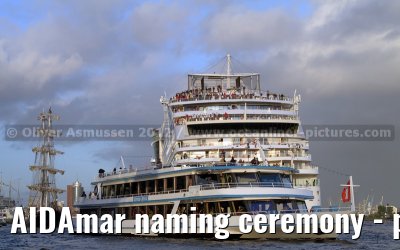 AIDAmar naming ceremony - port of Hamburg - 12th May 2012