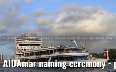 AIDAmar naming ceremony - port of Hamburg - 12th May 2012