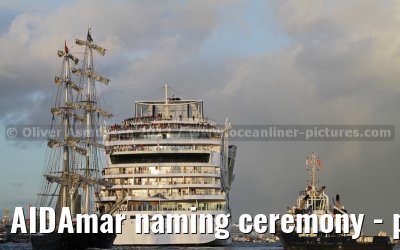 AIDAmar naming ceremony - port of Hamburg - 12th May 2012