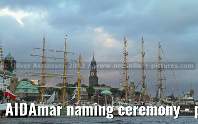AIDAmar naming ceremony - port of Hamburg - 12th May 2012
