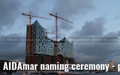 AIDAmar naming ceremony - port of Hamburg - 12th May 2012