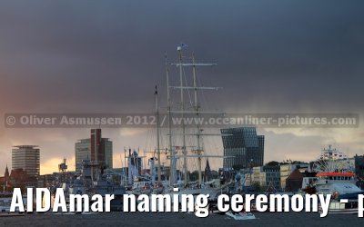 AIDAmar naming ceremony - port of Hamburg - 12th May 2012