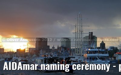 AIDAmar naming ceremony - port of Hamburg - 12th May 2012