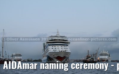AIDAmar naming ceremony - port of Hamburg - 12th May 2012