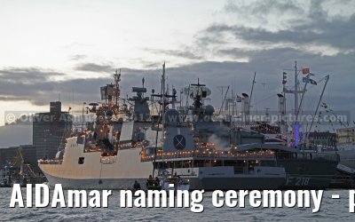 AIDAmar naming ceremony - port of Hamburg - 12th May 2012