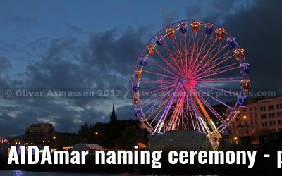 AIDAmar naming ceremony - port of Hamburg - 12th May 2012