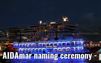AIDAmar naming ceremony - port of Hamburg - 12th May 2012