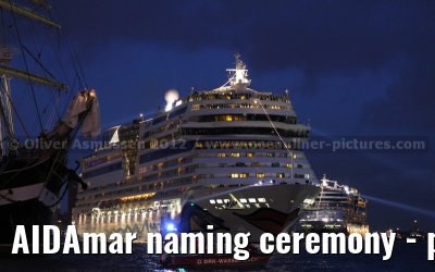 AIDAmar naming ceremony - port of Hamburg - 12th May 2012