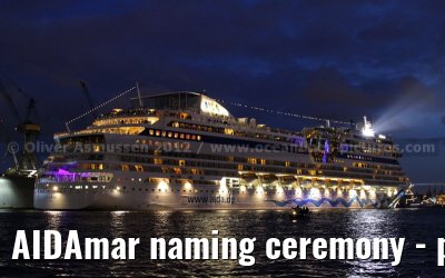 AIDAmar naming ceremony - port of Hamburg - 12th May 2012