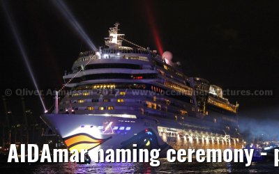 AIDAmar naming ceremony - port of Hamburg - 12th May 2012