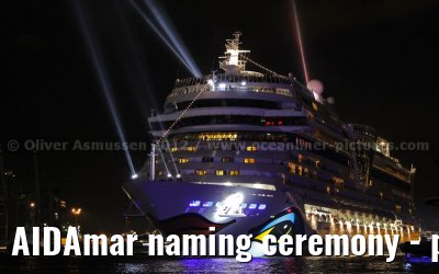 AIDAmar naming ceremony - port of Hamburg - 12th May 2012