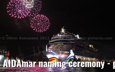 AIDAmar naming ceremony - port of Hamburg - 12th May 2012