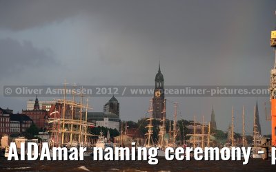AIDAmar naming ceremony - port of Hamburg - 12th May 2012