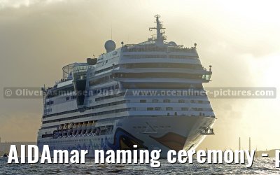 AIDAmar naming ceremony - port of Hamburg - 12th May 2012