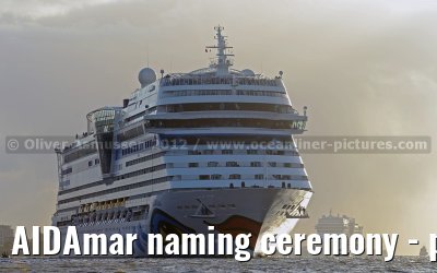 AIDAmar naming ceremony - port of Hamburg - 12th May 2012