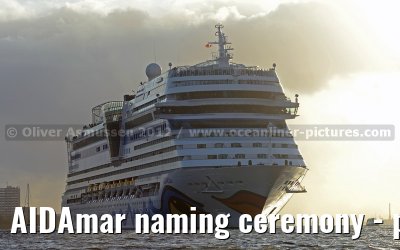 AIDAmar naming ceremony - port of Hamburg - 12th May 2012