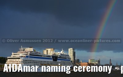 AIDAmar naming ceremony - port of Hamburg - 12th May 2012