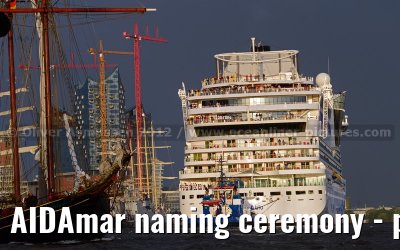 AIDAmar naming ceremony - port of Hamburg - 12th May 2012