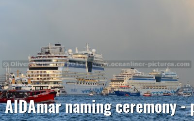 AIDAmar naming ceremony - port of Hamburg - 12th May 2012