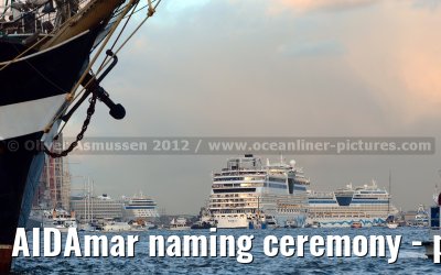 AIDAmar naming ceremony - port of Hamburg - 12th May 2012