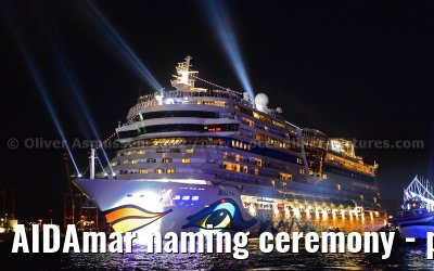 AIDAmar naming ceremony - port of Hamburg - 12th May 2012