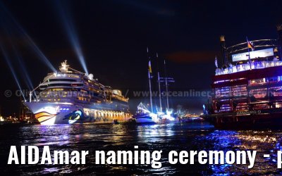 AIDAmar naming ceremony - port of Hamburg - 12th May 2012
