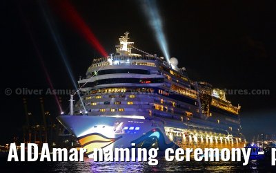 AIDAmar naming ceremony - port of Hamburg - 12th May 2012