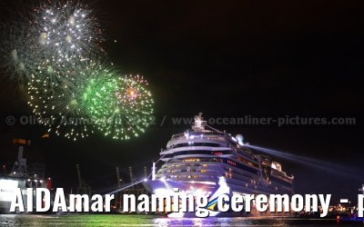 AIDAmar naming ceremony - port of Hamburg - 12th May 2012