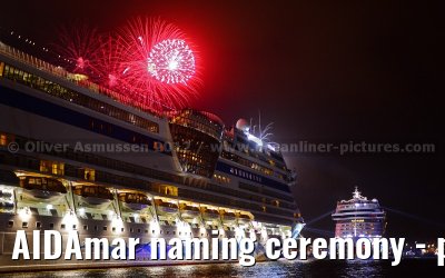 AIDAmar naming ceremony - port of Hamburg - 12th May 2012