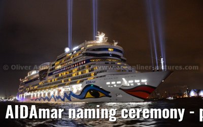 AIDAmar naming ceremony - port of Hamburg - 12th May 2012