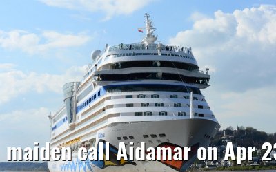 maiden call Aidamar on Apr 23, 2012 in the Port of Hamburg