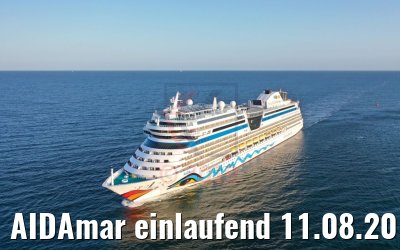 AIDAmar einlaufend 11.08.2019 Warnemünde