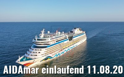 AIDAmar einlaufend 11.08.2019 Warnemünde