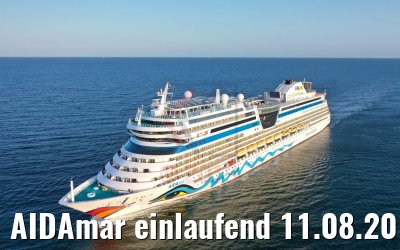 AIDAmar einlaufend 11.08.2019 Warnemünde