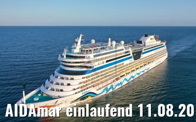 AIDAmar einlaufend 11.08.2019 Warnemünde