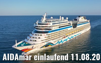 AIDAmar einlaufend 11.08.2019 Warnemünde