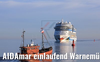 AIDAmar einlaufend Warnemünde 05.05.2018