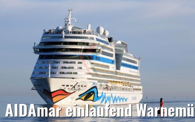 AIDAmar einlaufend Warnemünde 05.05.2018
