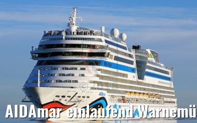 AIDAmar einlaufend Warnemünde 05.05.2018