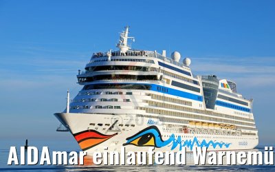 AIDAmar einlaufend Warnemünde 05.05.2018