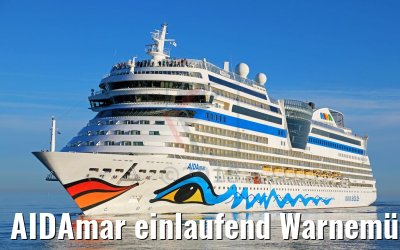 AIDAmar einlaufend Warnemünde 05.05.2018